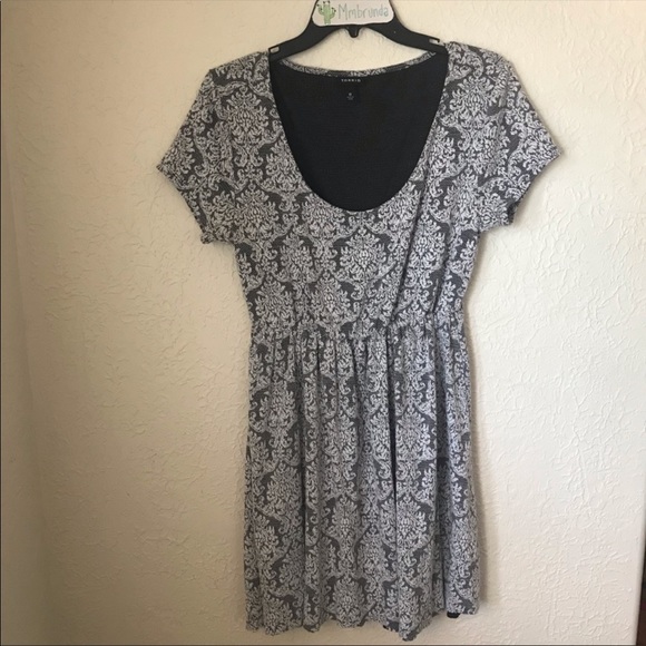 Torrid Black and White Lace Print Mini Dress - Picture 2 of 7